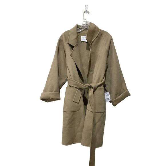 Michael Kors Collection Double Face Wool Melton Bathrobe Coat - Picture 8 of 13